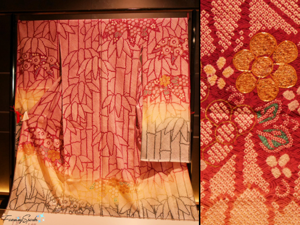 Komon Dyed Kimono at Tokyo National Museum collage   @FanningSparks