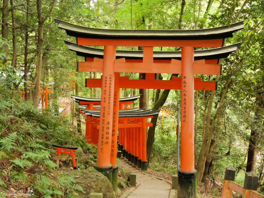 Part of the Senbon Torii at Fushimi Inari-taisha Shrine in Kyoto Japan @FanningSparks