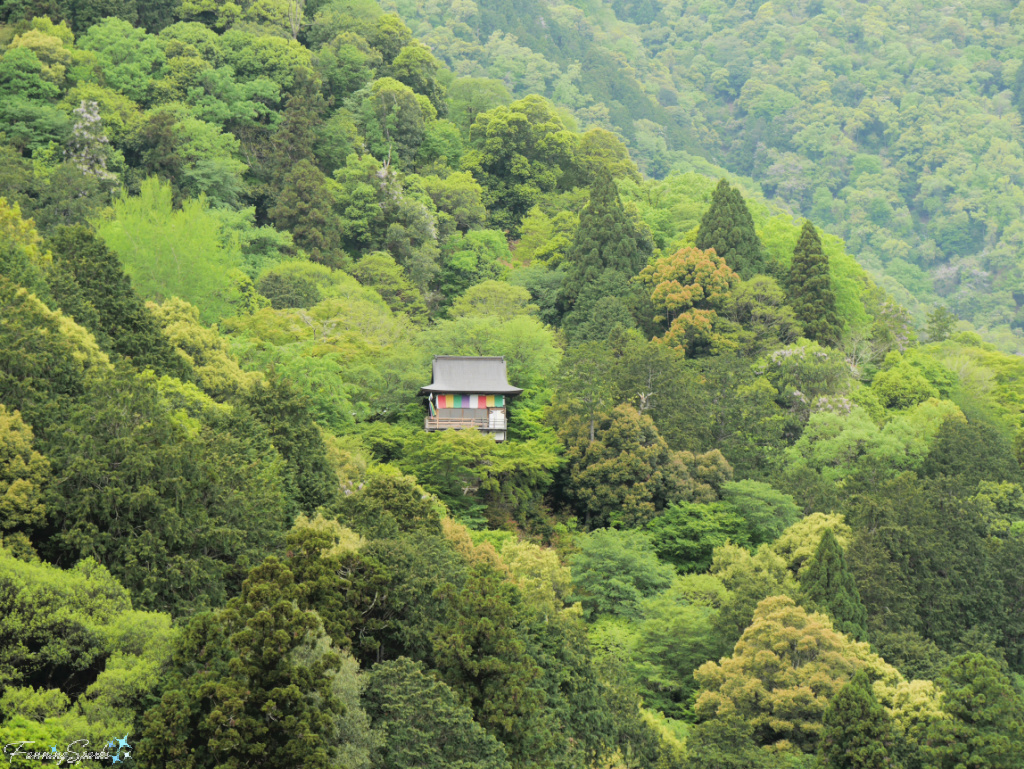 Small Temple Viewed from Kameyama-Koen Park at Arashiyama Bamboo Forest   @FanningSparks