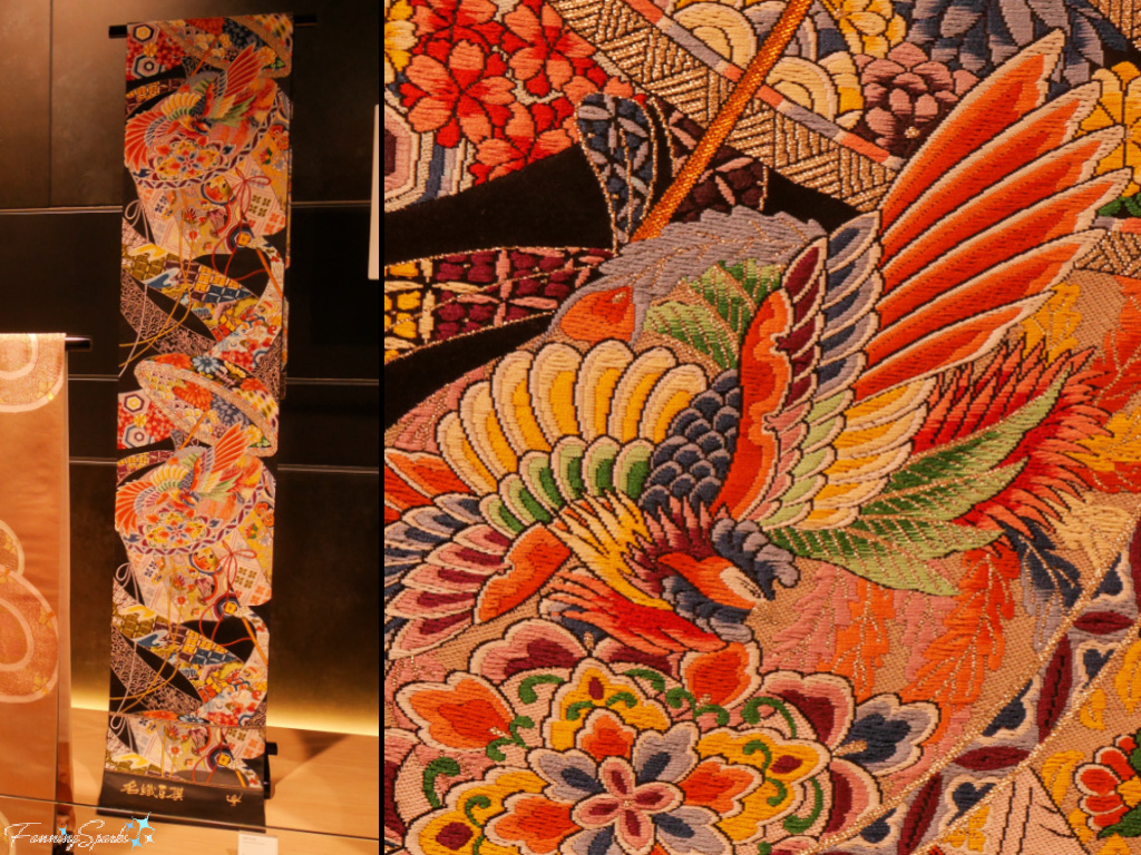 Woven Textiles at Kyoto Museum of Crafts and Design collage   @FanningSparks