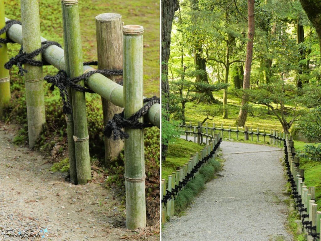 Bamboo Fences in Kenrokuen Gardens in Kanazawa Japan   @FanningSparks