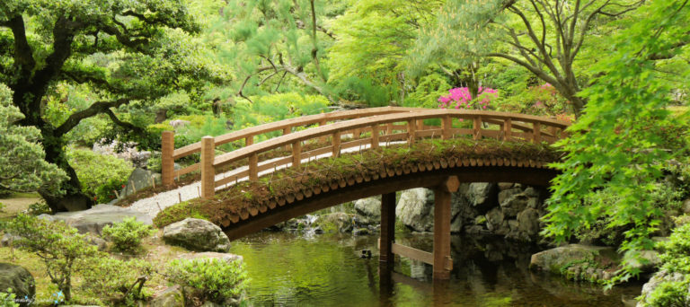 Lovely Footbridge in Kyoto Imperial Palace Garden Japan @FanningSparks