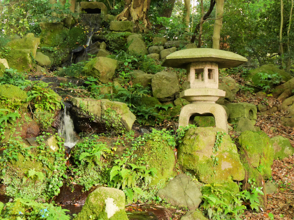 Four-Legged Stone Lantern at Kanazawa Castle Park in Japan   @FanningSparks