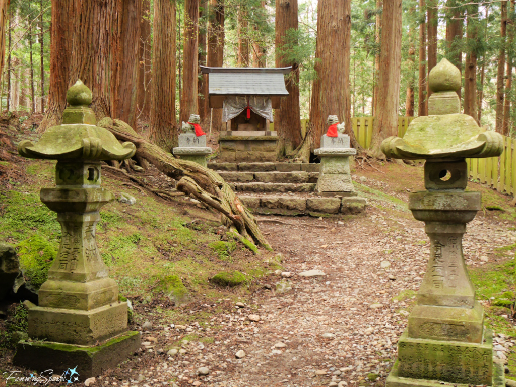 Small Side Shrine at Iwakiyama Shrine in Hyakuzawa Japan   @FanningSparks