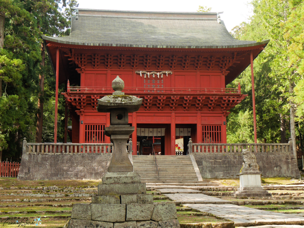 Stone Lantern at Iwakiyama Shrine in Hyakuzawa Japan   @FanningSparks