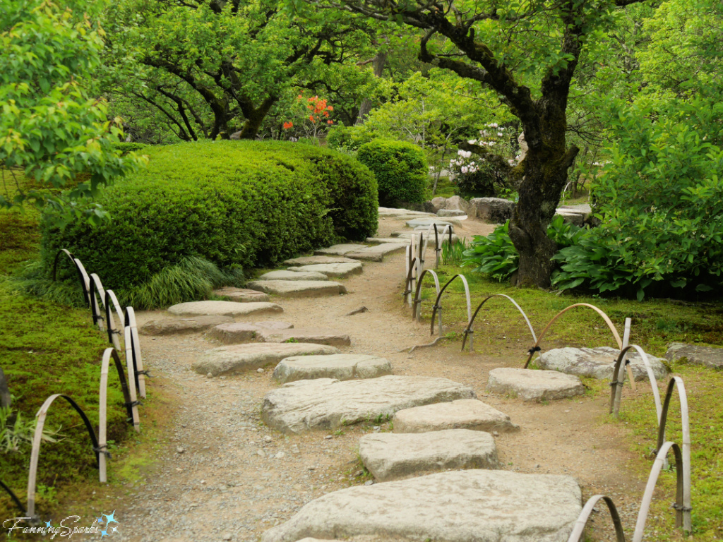 Strolling Garden Pathway at Kenrokuen Gardens in Kanazawa Japan     @FanningSparks