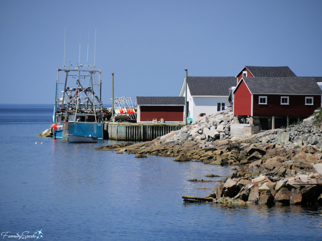 Fishing Boat and Wharf on Fogo Island Newfoundland   @FanningSparks