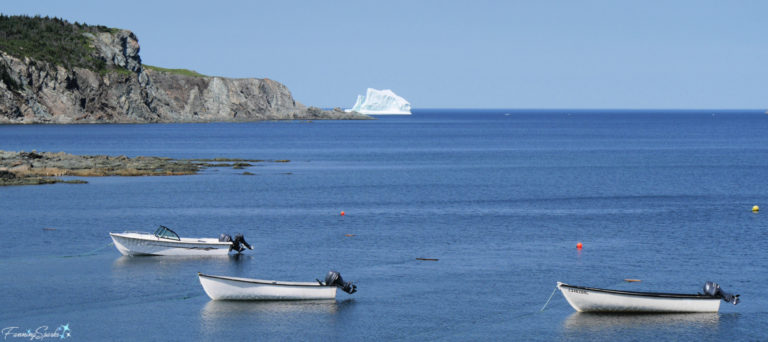 Iceberg with 3 Boats in Twillingate Harbour Newfoundland @FanningSparks