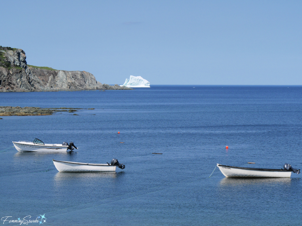 Iceberg with 3 Boats in Twillingate Harbour Newfoundland @FanningSparks