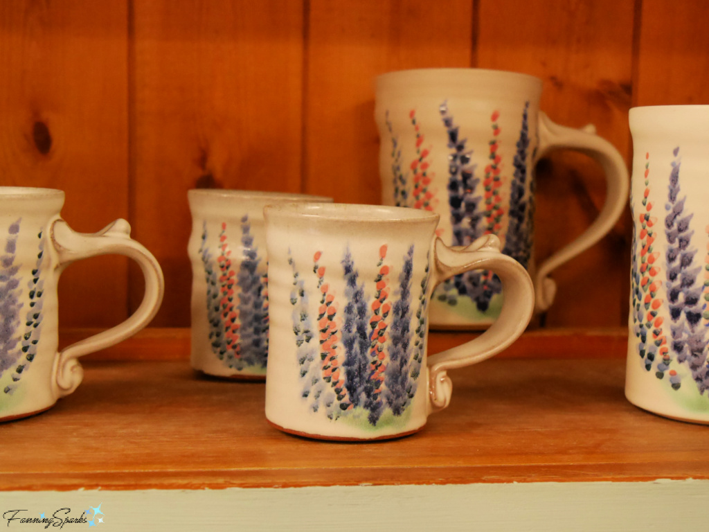 Lupine Mugs by Trout River Pottery from Prince Edward Island     @FanningSparks