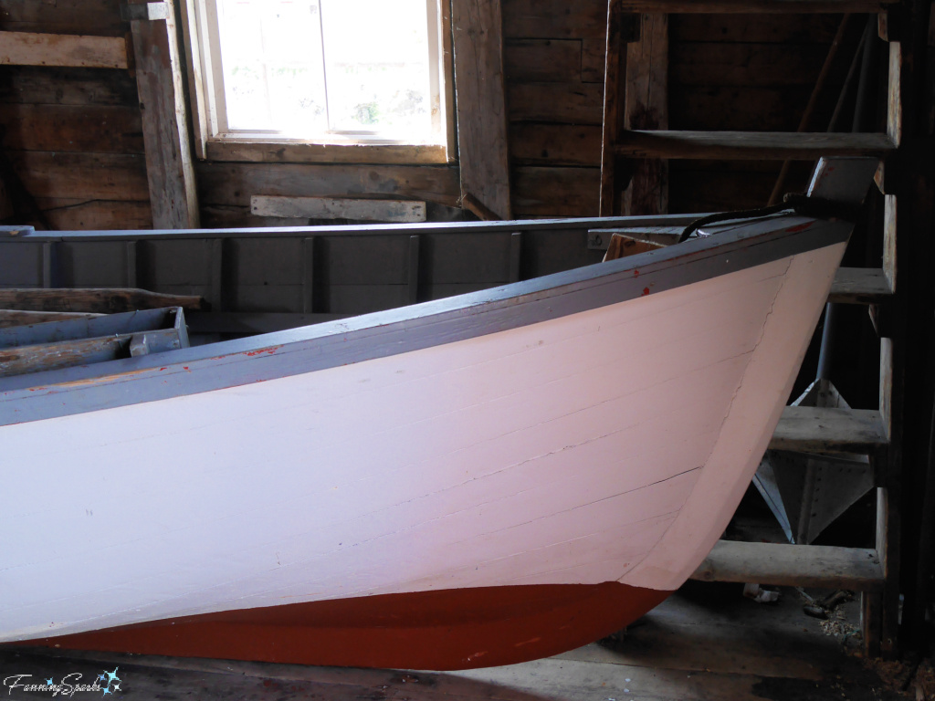 Punt in Punt Premises Boat-Building Shop on Fogo Island Newfoundland   @FanningSparks