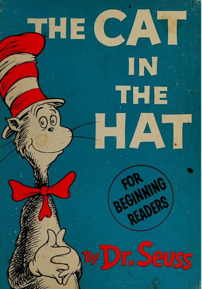 Book Cover of The Cat in the Hat by Dr Seuss 