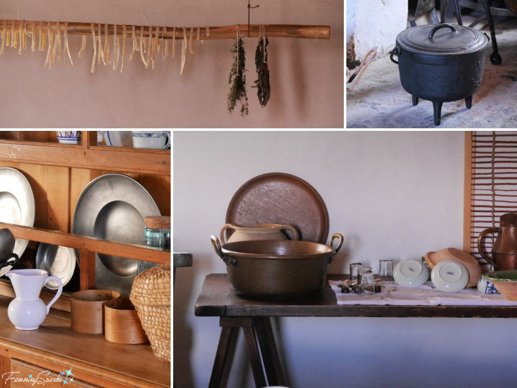 Collage of Kitchen in Engineer’s Residence in Fortress Louisbourg   @FanningSparks