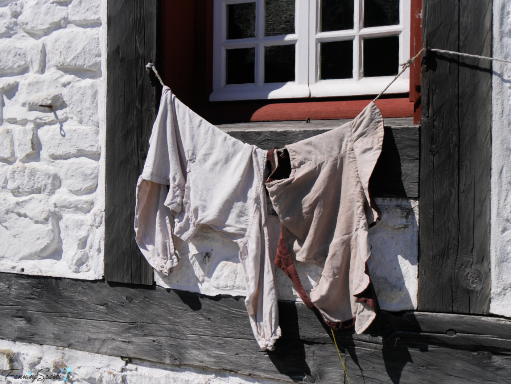 Laundry Hung at Rodrique House in Fortress Louisbourg   @FanningSparks