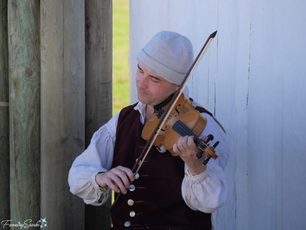 Musician Playing Fiddle at Fortress Louisbourg   @FanningSparks