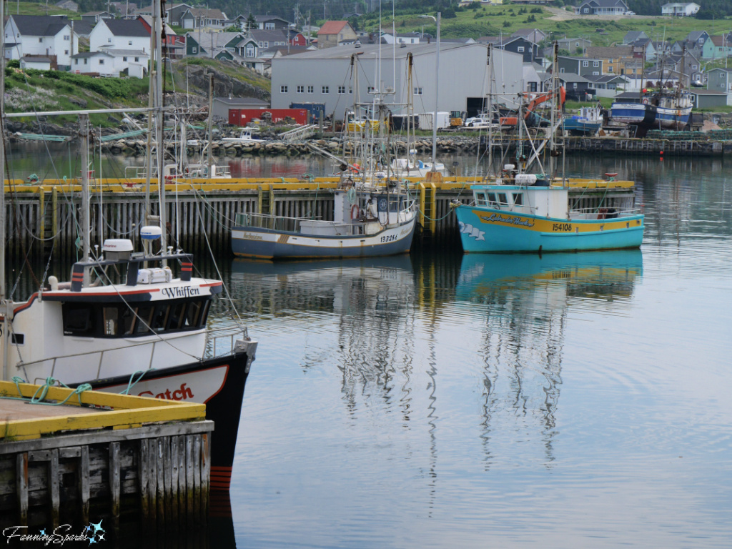 Turquoise Boat at Wharf in Bonavista Newfoundland   @FanningSparks