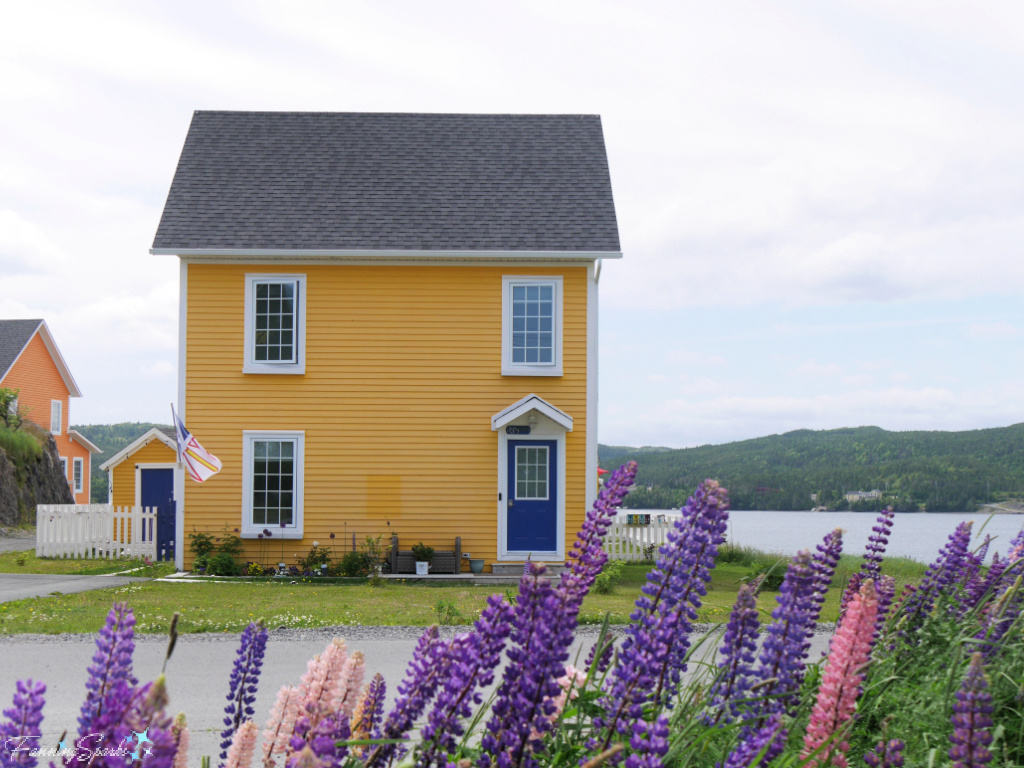 Yellow House with Blue Door – Trinity Newfoundland   @FanningSparks