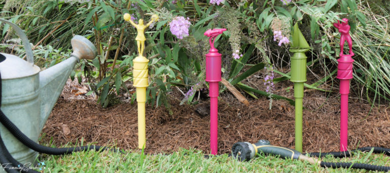 Four Trophy-Topped Hose Guards in Garden @FanningSparks