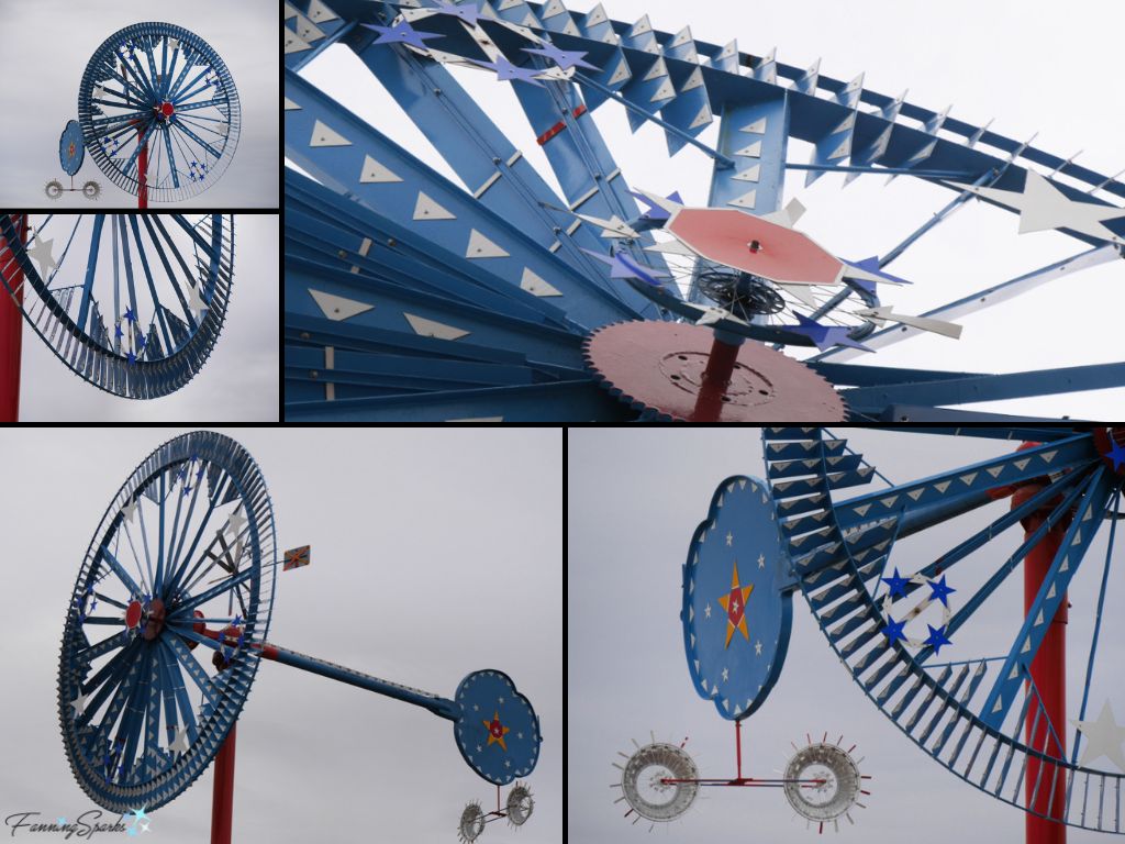 BBB Blue Star Whirligig by Vollis Simpson at Whirligig Park in Wilson NC   @FanningSparks