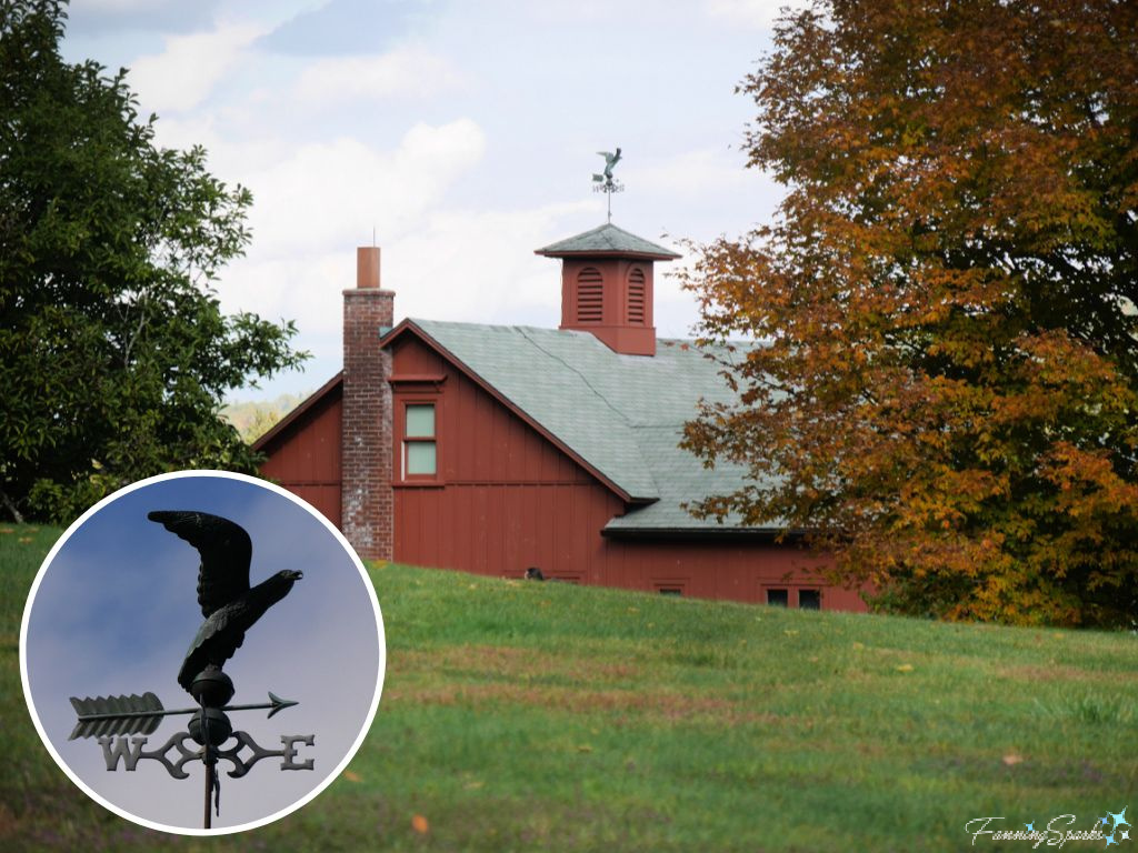 Eagle Weather Vane on Norman Rockwell Studio in Stockbridge Massachusetts    @FanningSparks 