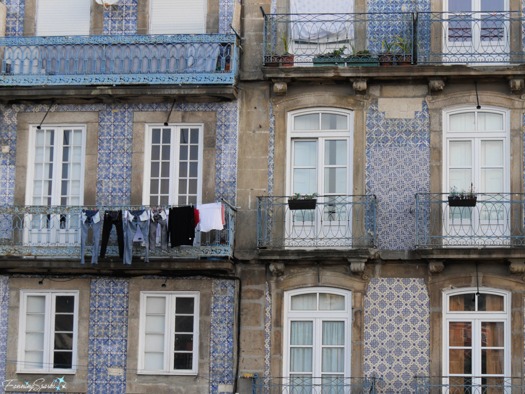 Laundry on Balcony in Porto Portugal   @FanningSparks