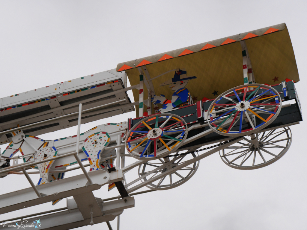 Mule Train Whirligig by Vollis Simpson Viewed from Below at Whirligig Park in Wilson NC   @FanningSparks