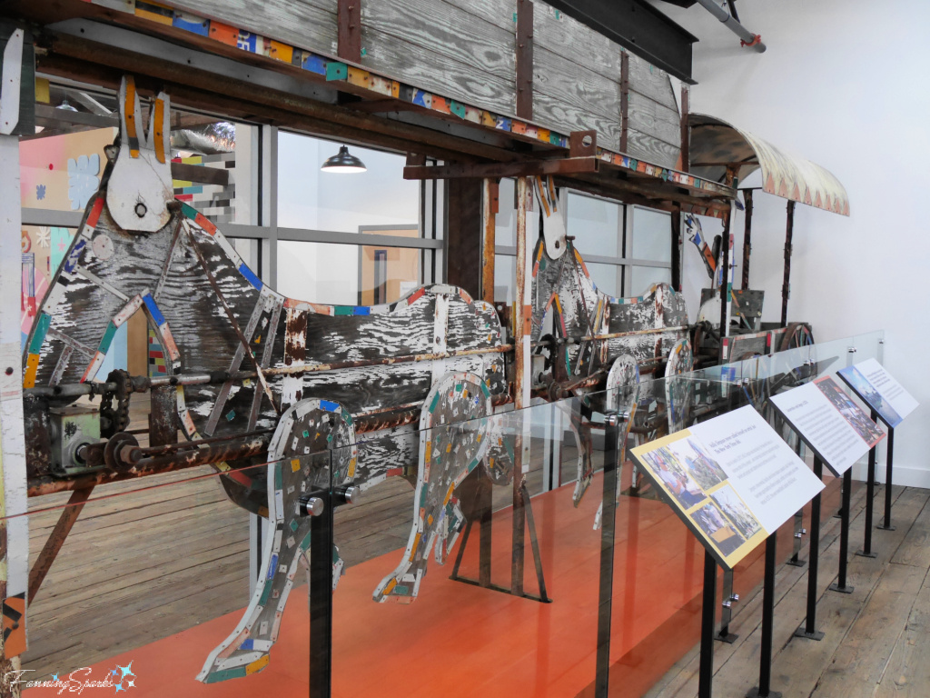 Original Mule Train by Vollis Simpson in Whirligig Museum in Wilson NC   @FanningSparks