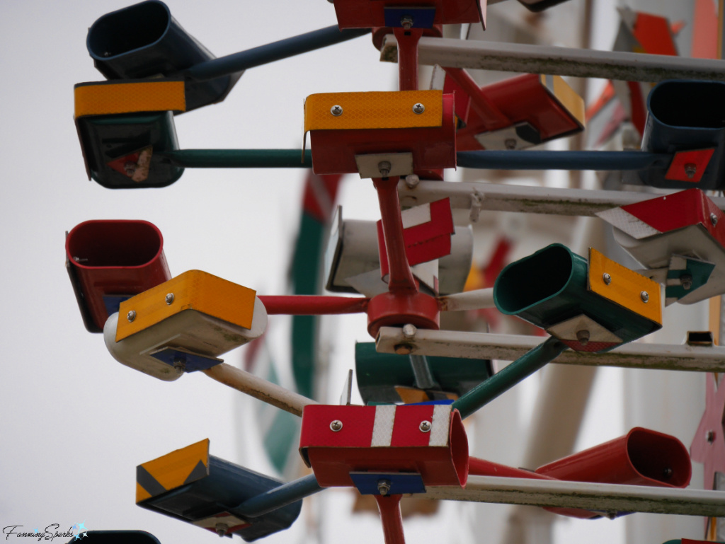 Repurposed Parts on Vollis Simpson Whirligig at Whirligig Park in Wilson NC   @FanningSparks