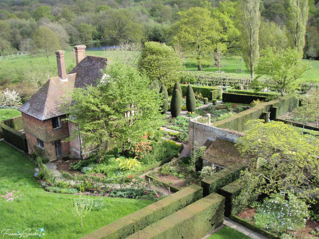 Sissinghurst Castle Garden Viewed from Tower in Kent UK @FanningSparks