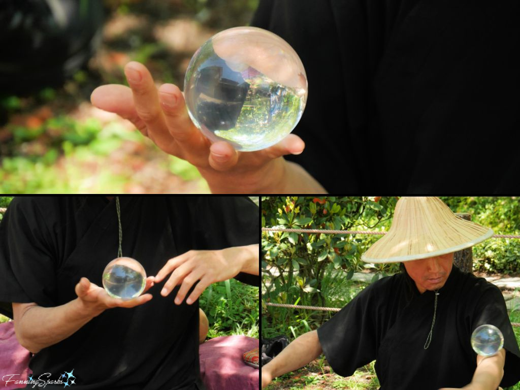 Street Performer Juggles Glass Ball in Kyoto Japan   @FanningSparks