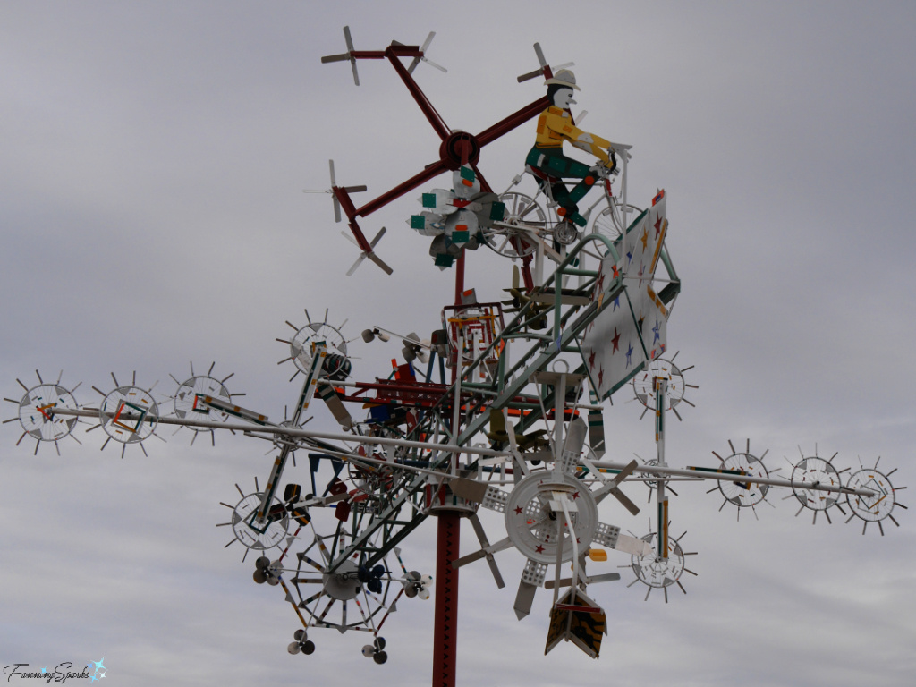 V SIMPSON Whirligig by Vollis Simpson End View at Whirligig Park in Wilson NC   @FanningSparks