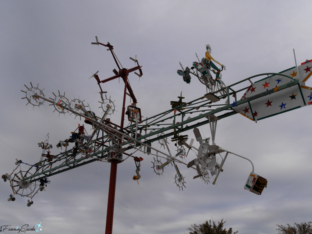 V SIMPSON Whirligig by Vollis Simpson Side View at Whirligig Park in Wilson NC   @FanningSparks