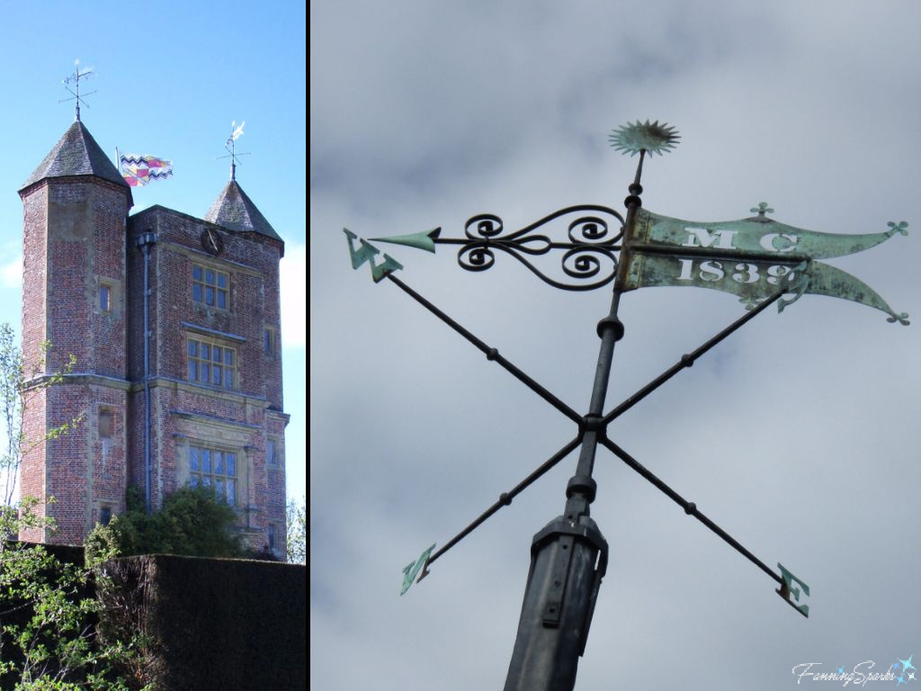 Weather Vane on Sissinghurst Castle Garden Tower in Kent UK @FanningSparks