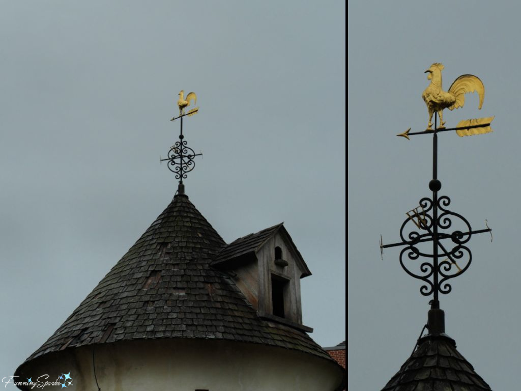 Weather Vane with Gold Rooster at Tryon Palace in New Bern North Carolina   @FanningSparks