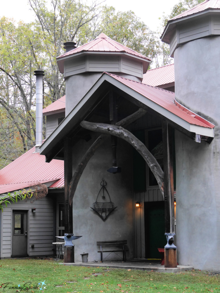 Clay Spencer Blacksmith Shop at John J Campbell Folk School   @FanningSparks