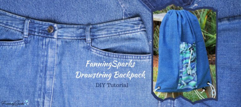 FanningSparks Drawstring Backpack - DIY Tutorial @FanningSparks