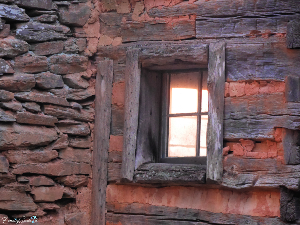 Log Cabin Sunny Window at John C Campbell Folk School   @FanningSparks