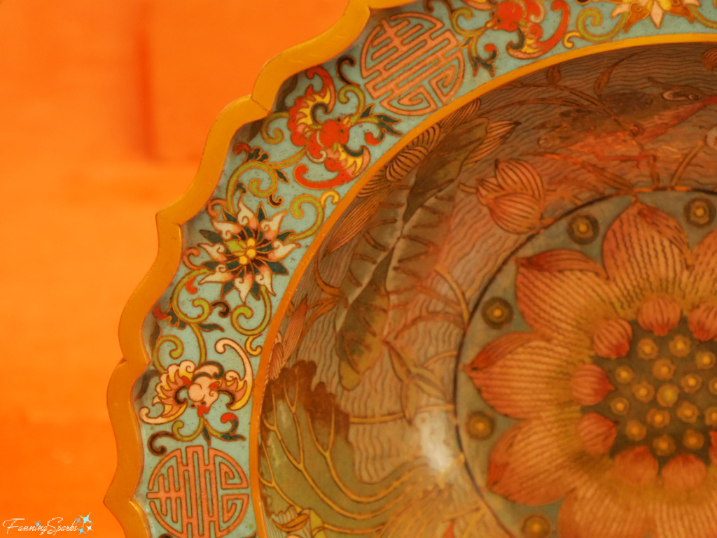 Closeup of Chinese Cloisonne Bowl at George Walter Vincent Smith Art Museum  @FanningSparks