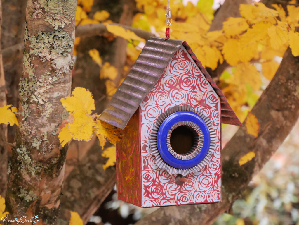 Enameled Copper Birdhouse by Steve Artz   @FanningSparks