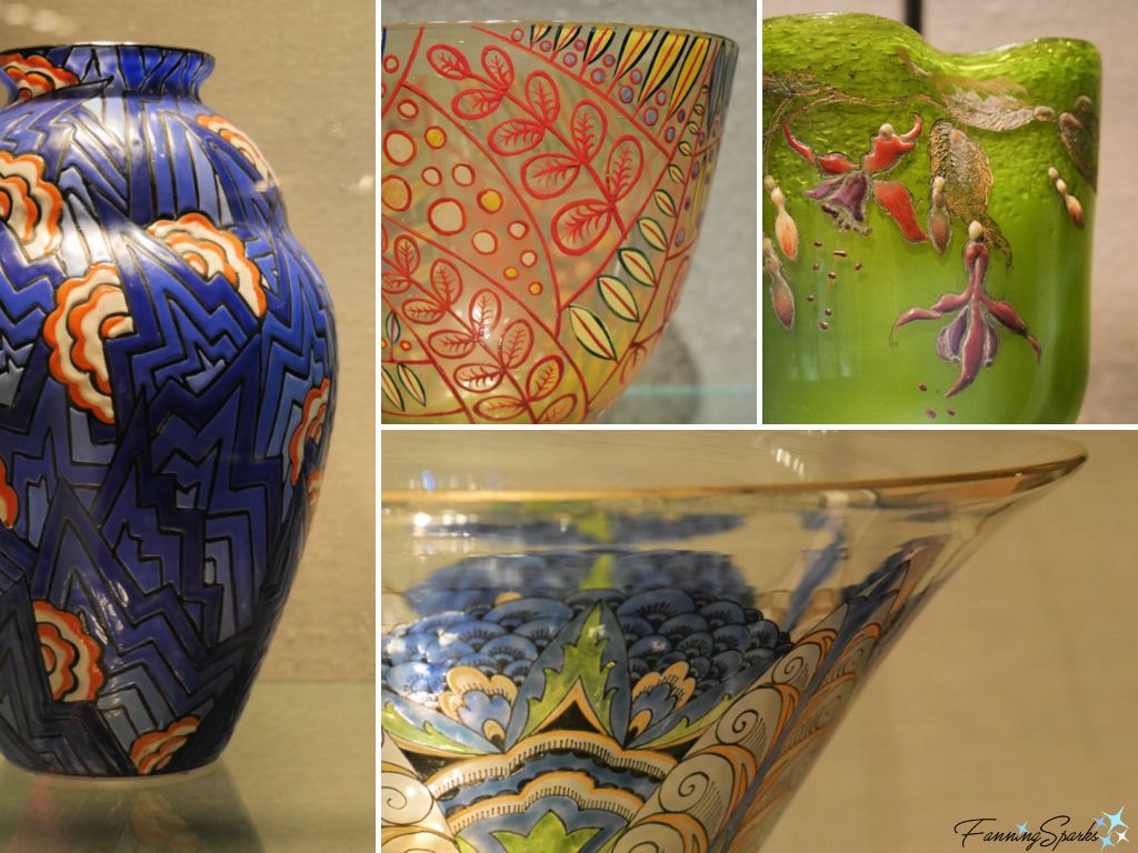 Glass with Enamel Art Objects at Corning Museum of Glass   @FanningSparks