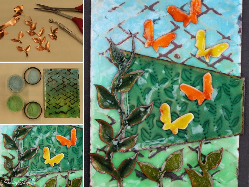 My Butterflies Enameled Panel   @FanningSparks