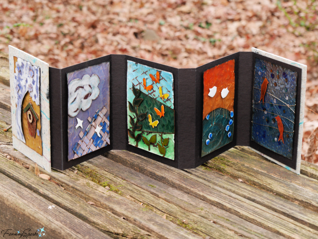 My Completed Copper Enameling Collage Album   @FanningSparks