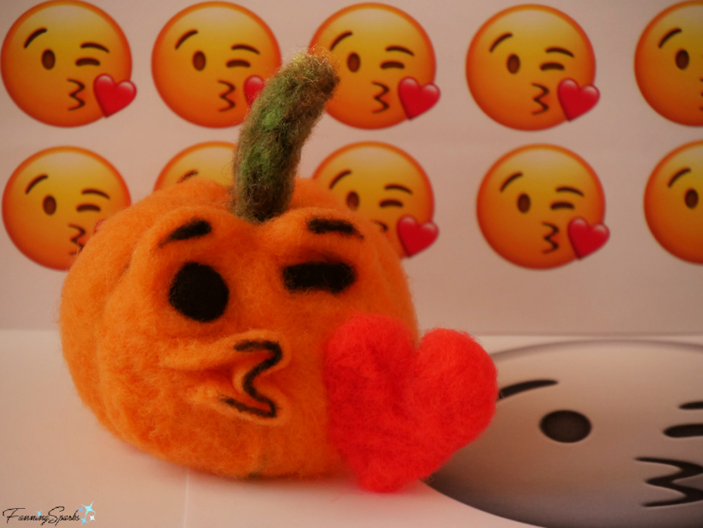 My Emoji-Inspired Needle Felted Pumpkin   @FanningSparks