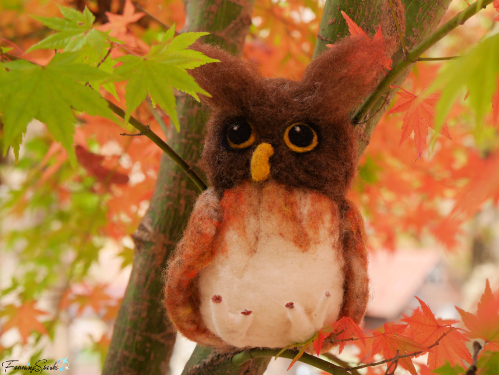 Needle Felted Brown Owl by Jodie Graham   @FanningSparks