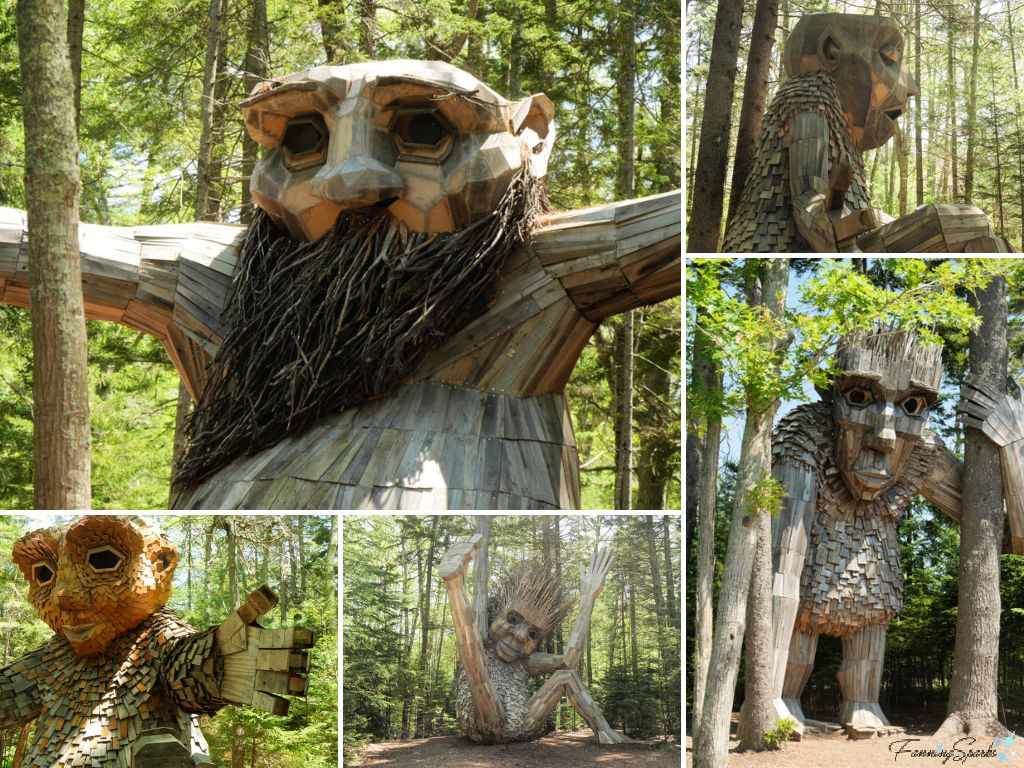 Guardians of the Seeds Trolls at Coastal Maine Botanical Gardens   @FanningSparks