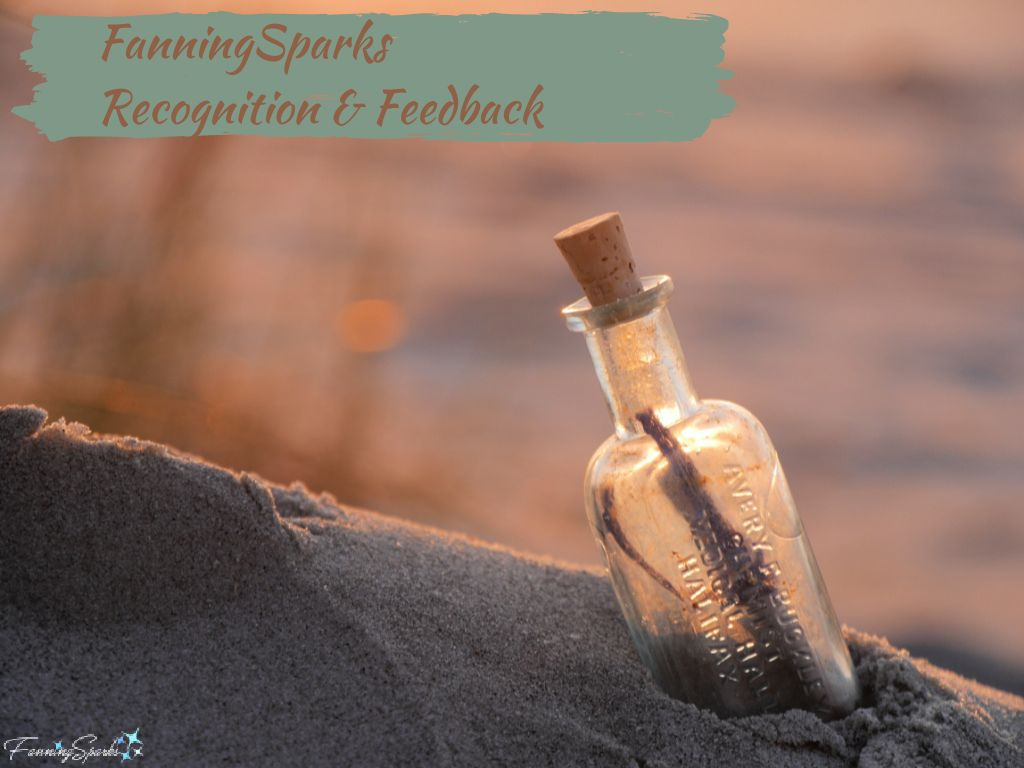 Message in a Bottle – FanningSparks Recognition and Feedback Section   @FanningSparks