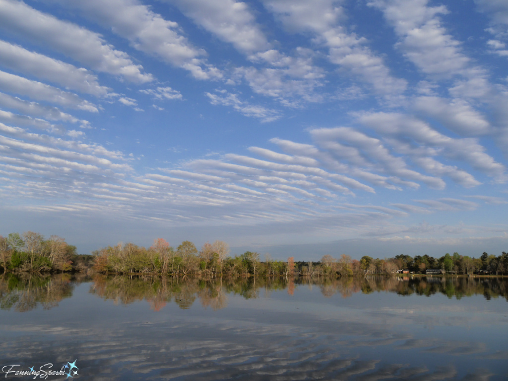 Parallel Rows of Clouds Over Lake Oconee   @FanningSparks   