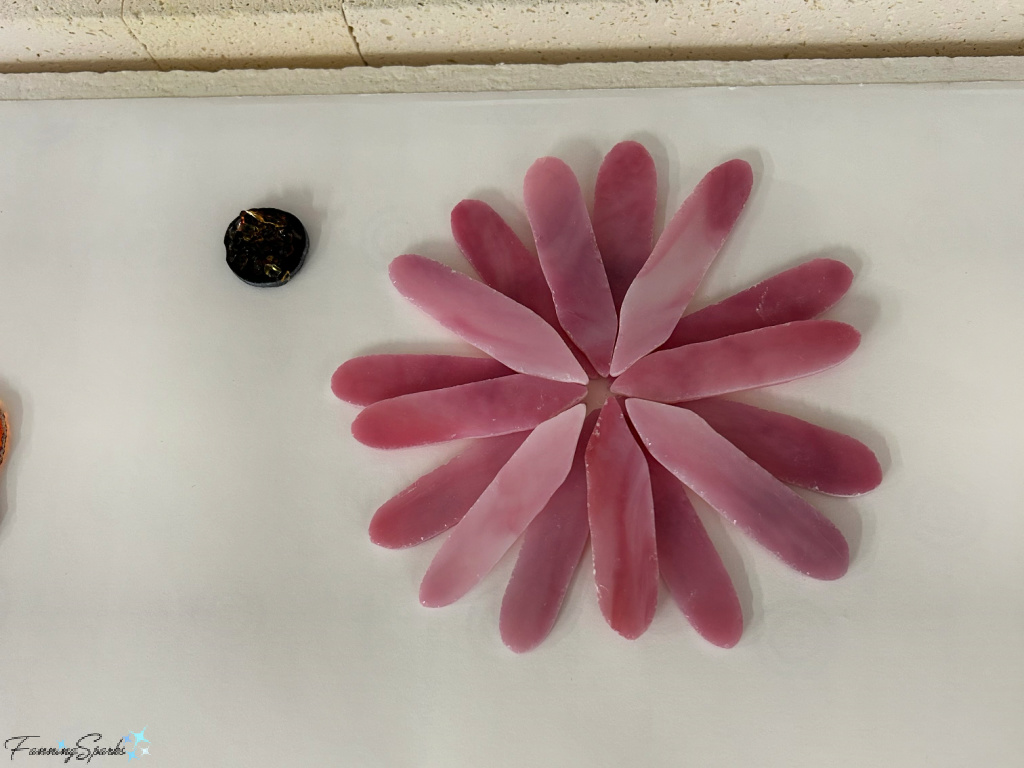 Placing My Fused Glass Coneflower Parts in Kiln   @FanningSparks