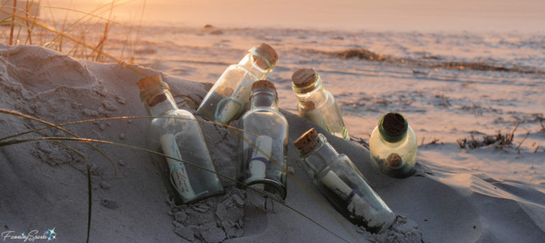 Six Messages in Bottles at Sunrise @FanningSparks