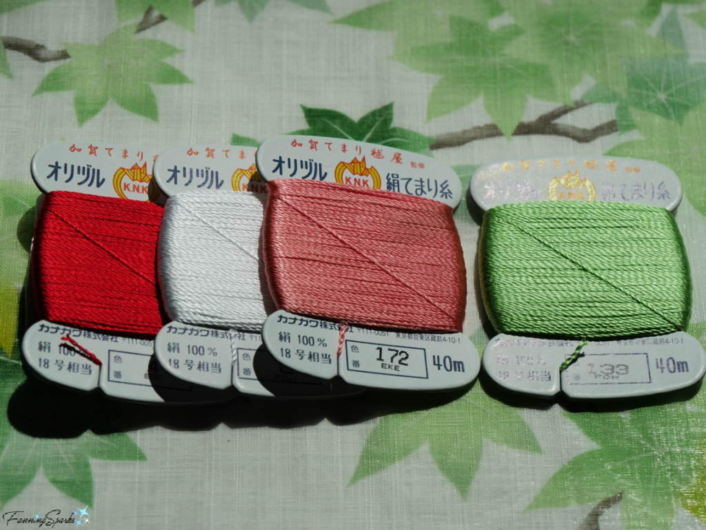 Kanagawa Silk Thread in Kaga Temari Mariya Kit   @FanningSparks